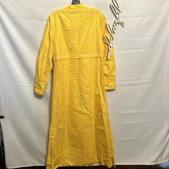 Yellow Daisy Jacquard Aurelia Dress
